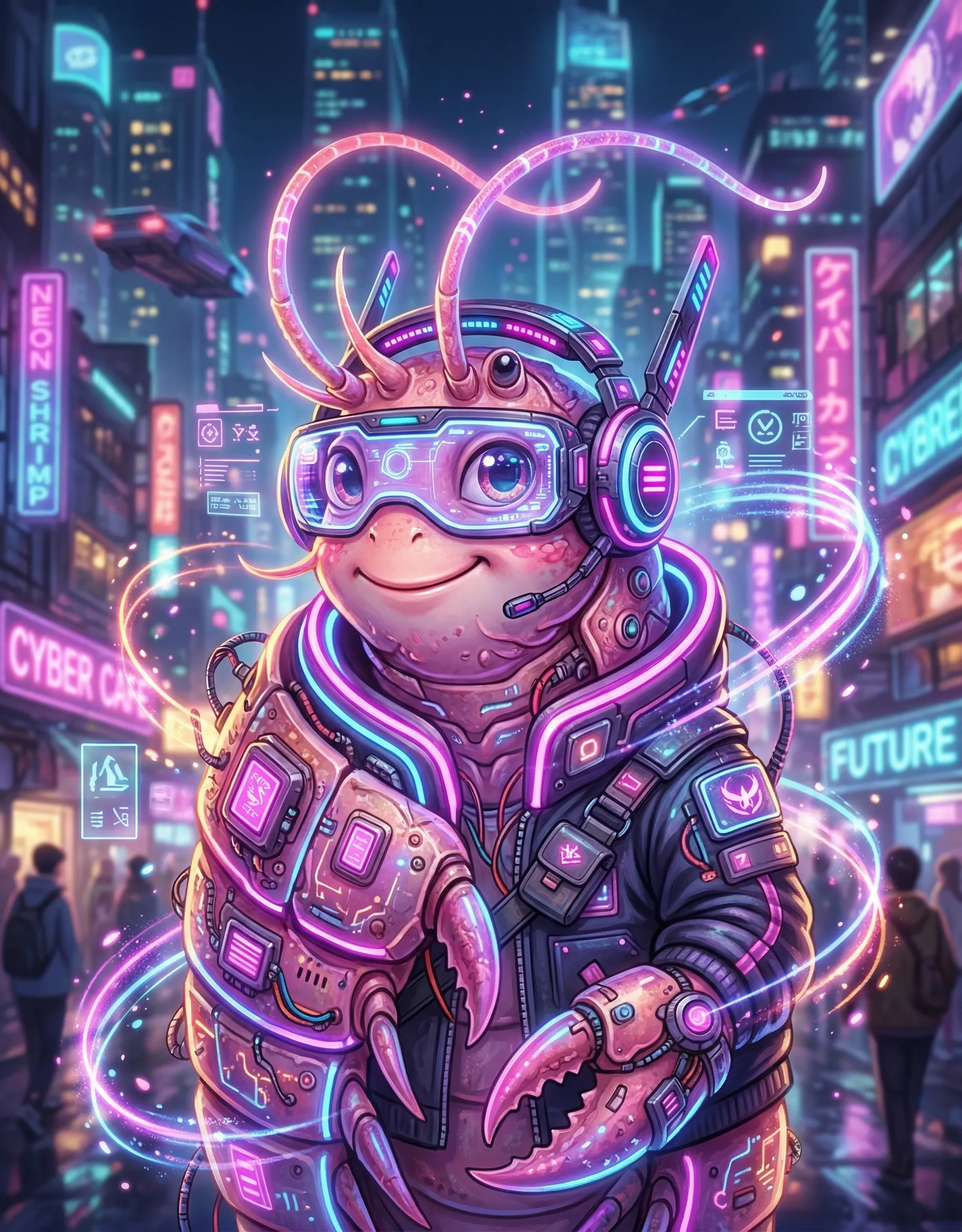元虾虾-赛博朋克版